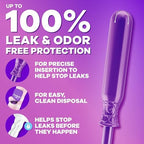 Tampax Radiant Tampons Light Absorbency with BPA-Free Plastic Applicator and LeakGuard Braid, Unscented, 28 Count