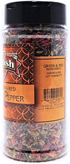 Dried Red and Green Bell Peppers Mix by It's Delish, 3 Oz. Medium Jar