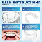 Snap on Veneers for Women and Men - Temporary False Teeth Dentures, Natural Appearance & Comfortable Fit, DIY Moldable Upper and Lower Teeth Cover