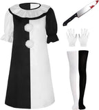 Adult Clown Costume Jumpsuit Costume Horror Movie Halloween The Killer Clown Outfits