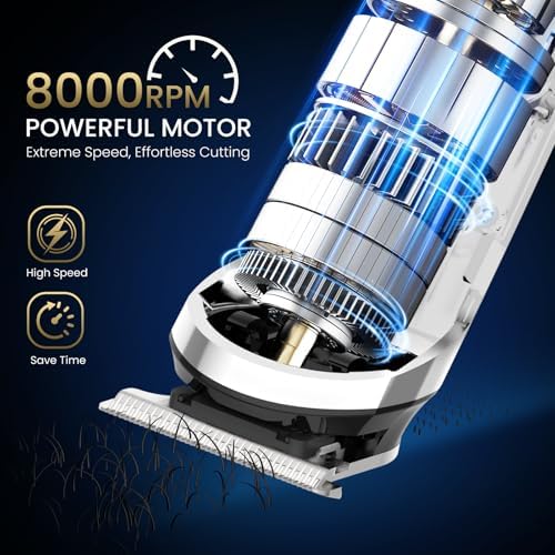 Ufree 3-in-1 Beard Trimmer Kit, Men's Electric Shaver Razor for Mustache Body Nose Facial Hair, Professional Hair Trimmer, Rechargeable Clippers, Waterproof Beard Grooming, Birthday Gifts for Men