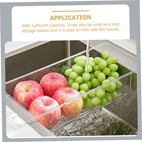 Zerodeko Sink Drain Basket Lightweight Hanging Strainer for Fruits Vegetables Fast Drainage Holder for Kitchen Sink Smooth Edges Easy to Use Design