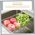 Zerodeko Sink Drain Basket Lightweight Hanging Strainer for Fruits Vegetables Fast Drainage Holder for Kitchen Sink Smooth Edges Easy to Use Design