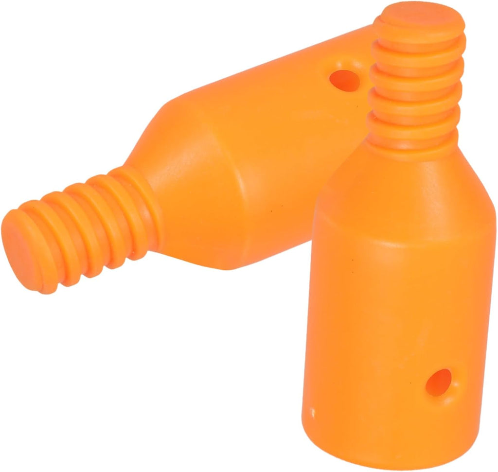 2pcs Threaded Pole Adapter Handle Extension Plastic Grip for American Style Poles Replacement for Cleaning Tools