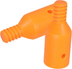 2pcs Threaded Pole Adapter Handle Extension Plastic Grip for American Style Poles Replacement for Cleaning Tools