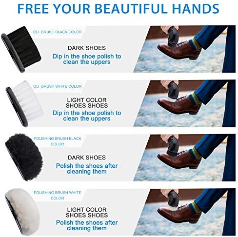 Electric Shoe Shine Kit, Electric Shoe Polisher Brush Shoe Shiner Dust Cleaner Portable Leather Care Kit for Shoes