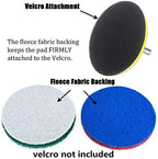 20 Pieces Scrub Pads Drill Power Brush Tile Scrubber Scouring Pads Cleaning Kit Including 2 Kinds of Abrasive Buffing Pads Replacement for Home Kitchen House Indoor Outdoor Cleaning (4 Inch)