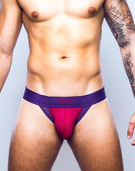 2eros - Mens Underwear - AKTIV Cronus Jockstrap Beet Red
