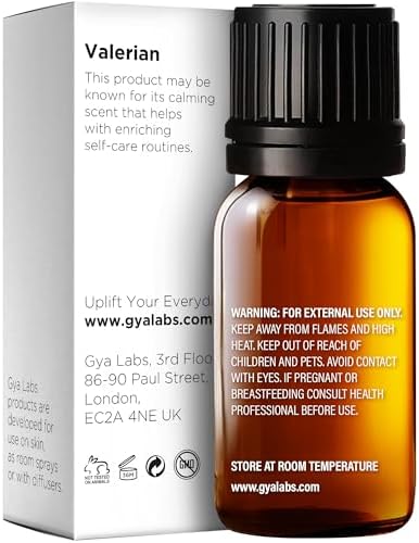 100% Pure Valerian Essential Oil - 0.17 Fl Oz - Valerian Oil for Hair, Skin, Diffuser, Aromatherapy & DIY Candle Making Scent