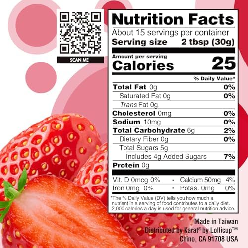 Tea Zone [1 Pound - 12 Packs] Strawberry Popping Pearls, Bursting Pearls for Teas, Shakes, Smoothies, and Dessert Toppings | Sold by Case