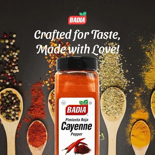 Badia Ground Cayenne Red Pepper, 16 oz – Bold, Spicy & Vibrant for Meats, Seafood, & Vegetables