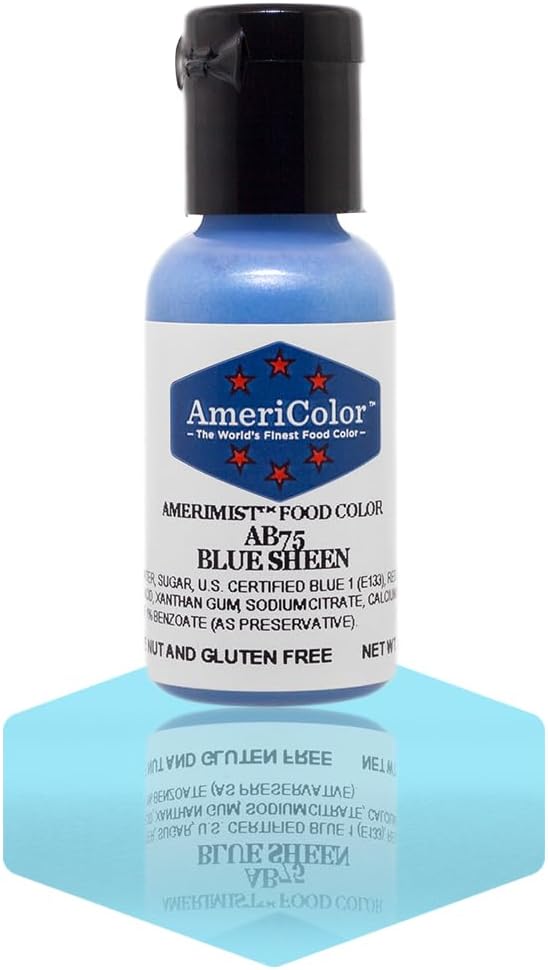 AmeriColor Amerimist Airbrush Color .65 Ounce, Blue Pearl Sheen