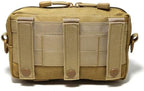 Tactical Molle Admin Pouch Compact Utility EDC Tool Bag Phone Pouches Fanny Waist Pack Bag Belt Pouch Small First Aid Kit
