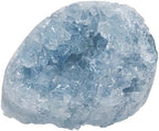 mookaitedecor Natural Celestite Mineral Crystal Geode Cluster Specimen Stone for Crystals Healing Reiki Home Decoration(0.2lb-0.3lb)