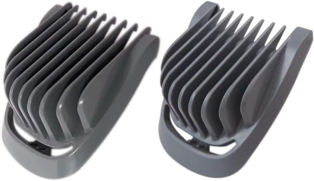 Multigroom Trimmer Beard Stubble Guide Combs Guards 1mm + 2mm Compatible for Philips Norelco MG3750, MG3760, MG5700, MG5750, MG5760, MG7750, MG7770, MG7790, MG7791