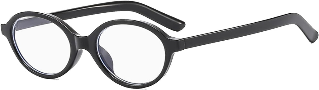 YAMEIZE Small Oval Blue Light Blocking - Glasses Women Men Retro Clear Anti Blue Light Eyeglasses for Computer Gaming