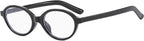 YAMEIZE Small Oval Blue Light Blocking - Glasses Women Men Retro Clear Anti Blue Light Eyeglasses for Computer Gaming