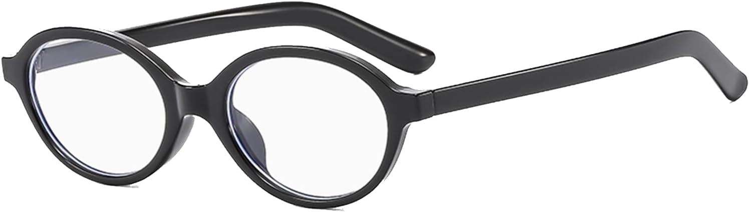 YAMEIZE Small Oval Blue Light Blocking - Glasses Women Men Retro Clear Anti Blue Light Eyeglasses for Computer Gaming