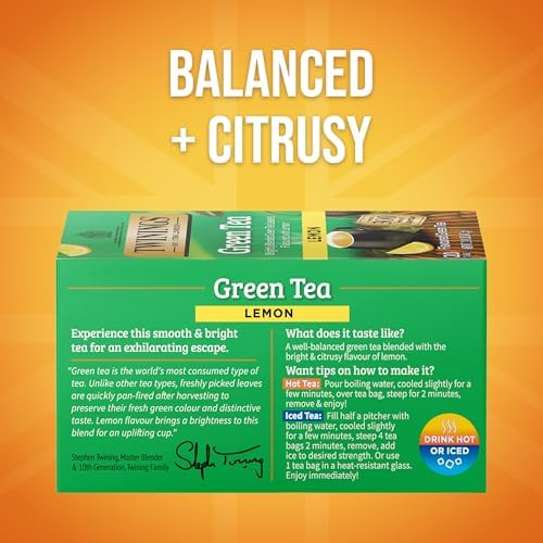 Twinings Tea Lemon Green Tea, 20 ct
