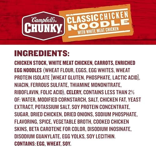 Campbell's Chunky Classic Chicken Noodle Soup, 18.6 oz Can