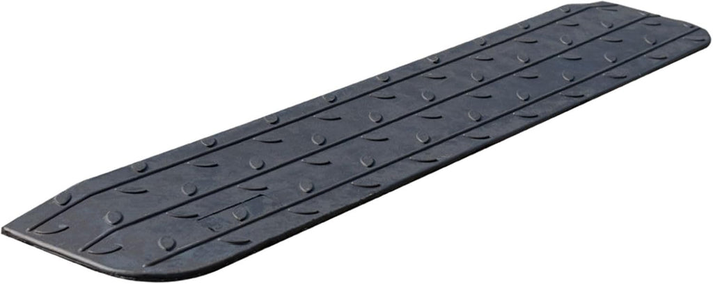 Rubber Wheelchair Threshold Ramp, 1"/1.5"/2"/2.5"/3"/3.5"/4" Rise Options, Wheelchair Ramp 7000Lbs Load Capacity, Non-Slip Textured Surface for Wheelchairs, Scooters (1.0" Rise-1Pack)
