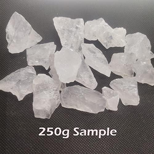 YUWIXMOX 250g White Quartz Rough Stones Bulk White Quartz Crystal Raw Natural Crystals Stones,Rocks for Cabbing, Polishing, Wire Wrapping, Healing Reiki,Jewelry Making,Aquarium Decoration (White)