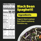 Explore Cuisine Organic Black Bean Spaghetti - 2 lbs - Easy-to-Make Pasta - High in Fiber & Plant-Based Protein - Non-GMO, Gluten Free, Vegan