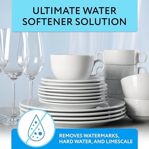 Dishwasher Water Softener Salt 8.8 LB – Pure, Coarse Grain Salt for Bosch, Miele, Whirlpool, Thermador & More – Eliminates Limescale, Spots & Residue – Vegan, Made in USA