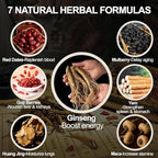 Ginseng Mulberry Herbal Tea, 30 bags Kidney Tea Formula Ginseng Six Treasure Tea, Organic Liver Support & Kidney Cleanse -Healthy Cleansing for Men & Women, Te Para Limpiar Los Riñones (30bag/3boxes)