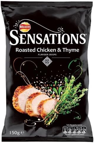 Crisps Sensations Roasted Chicken & Thyme 6X150G
