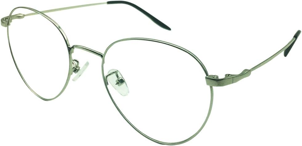 Classic Reading Glasses Mens Womens +3.75 Readers Silver Color Frames Eyewear