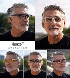 Eyekepper 5-pack Oversized Reading Glasses Square Large Frame Readers for Men and Women +2.25