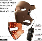 JOVS 4D Laser Light Therapy Mask - Red Light Therapy for Face, Led Face Mask Light Therapy, 6x Powerful More Than LED, FPT Technology, 4 Wavelengths, Anti-Aging, Gift for Women Mom Wife