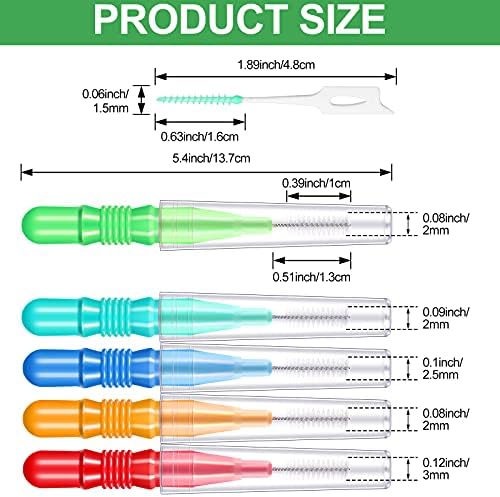 Patelai 350 Pieces Interdental Brush Tooth Floss Tooth Cleaning Tool Toothpick Dental Flossing Head Oral Flosser Refill Dental Flosser Toothpick Cleaners