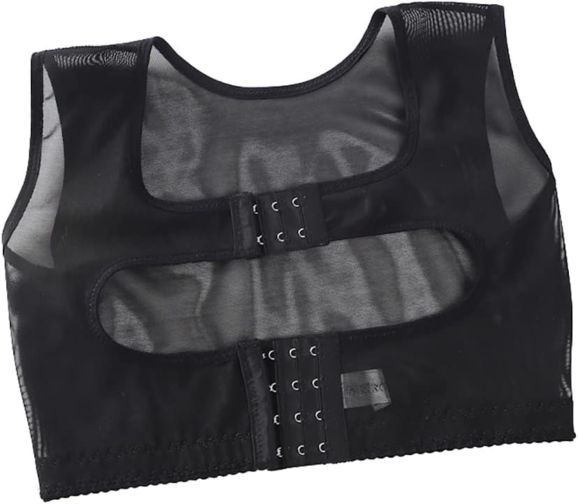 Chest Brace Up for Women Posture Corrector Shapewear Tops Back Brace Support Bra Chest Hunchback Body Shaper Corset (Black L)