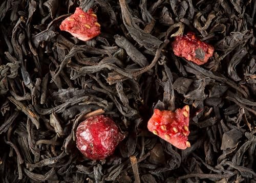 Dammann Freres Sachets, Quatre Fruits Rouges Tea Bags, Premium Gourmet French Black Tea, Blend Strawberry, Cherry, Raspberry, Red Currant Flavors, Individually Wrapped, 24 Count (Single Pack)