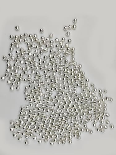 Silver Pearl Sugar Sprinkles 3.53 oz, 7mm Candy Pearls Ideal for Baking, Cake and Cupcake Toppers, Cookie Decoration, Ice Cream Topping, Wedding Shower Valentines Halloween Christmas