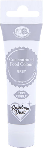 Rainbow Dust ProGel Concentrated Paste Food Colouring - Grey