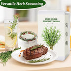 35-40 PCS Naturally Dried Whole Rosemary Sprigs, 3oz Rosemary Sprigs Spices, 7" RosemaryStems for Cooking, Baking, Tea, DIY