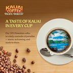 Kauai Hawaiian Ground Coffee, Vanilla Macadamia Nut Flavor (10 oz Bag) - 10% Hawaiian Coffee from Hawaii's Largest Coffee Grower - Bold, Rich Blend, 10 oz