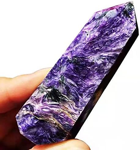 1pc 70mm-85mm Rare Point charoite Quartz Healing Crystal Towers for Decoration