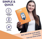 CUROfit Quick Home Blood Total Cholesterol and Triglycerides Test Kit - CURO L5 Digital Meter - Easy Use, Accurate Results, Comprehensive Health Tracking, Portable Design, and All-Inclusive Kit