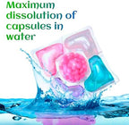 Eco Fresh 5-in-1 Laundry Pods – Gentle on Sensitive Skin, Floral Scent, 100 Pods