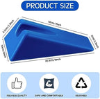 Suzile Mobilization Wedge 7.9 x 4.1 x 2 Inch Triangle Therapy Non Slip Silicone Wedge Pillow Sturdy Support for Relieve Spinal Pain Rehabilitation Tool(Blue)