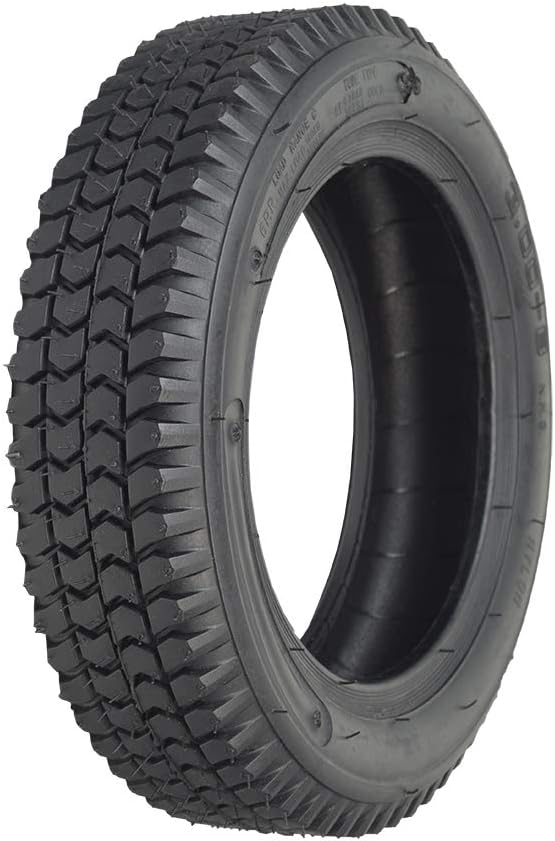 AlveyTech 3.00-8 Black Pneumatic Mobility Tire with Q133 Tread - Replacement Tires for Pride Pursuit XL Mobility Scooter (SC714 - Serial Number Prior SE815712053FV0) (DWR1203E047)