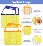 2 Pcs Blind Duster for Wood Blinds, 7-Finger Blind Cleaner Duster Tool, Microfiber Washable Blinds Cleaner Tool for Window & Air Conditioner, Reusable Dusting Brush