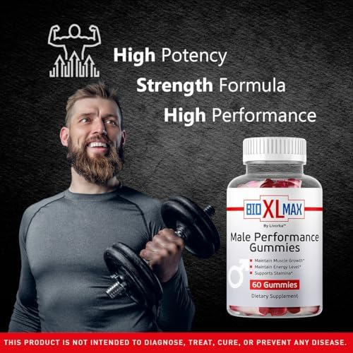 Bio XL Max Gummies - Official Bio XL Max Natural Support Maximum Energy Advanced Formula Gummys, BioXLMax Premium Advanced Formula for Overall Health & Wellness, 60 Gummies for 1 Month
