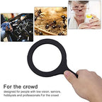 Magnifying Glass with Light, 3X Magnifier Illuminated Handheld Reading Magnifier Zoom Magnifying Lens Jewelry Magnifying Glass for Reading Small Prints