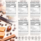 Barista's Secret® Coffee Syrups Variety Pack – Gourmet Flavored Syrup Set for Coffee, Drinks & Desserts – French Vanilla, Caramel, Hazelnut, Toffee, Brown Sugar Cinnamon – 5 Pack, 12.7 oz Each