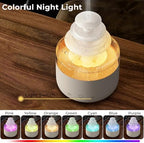 Humidifiers for Bedroom, Rain Cloud Humidifier with 7 Colors Night Light, Simulate Falling Raindrops Small Humidifier Aroma Diffuser for Sleeping, Relaxing (Fountain-White)